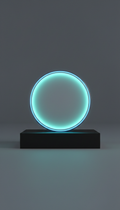 Neon Aqua Charging Pad carga rápida Qi