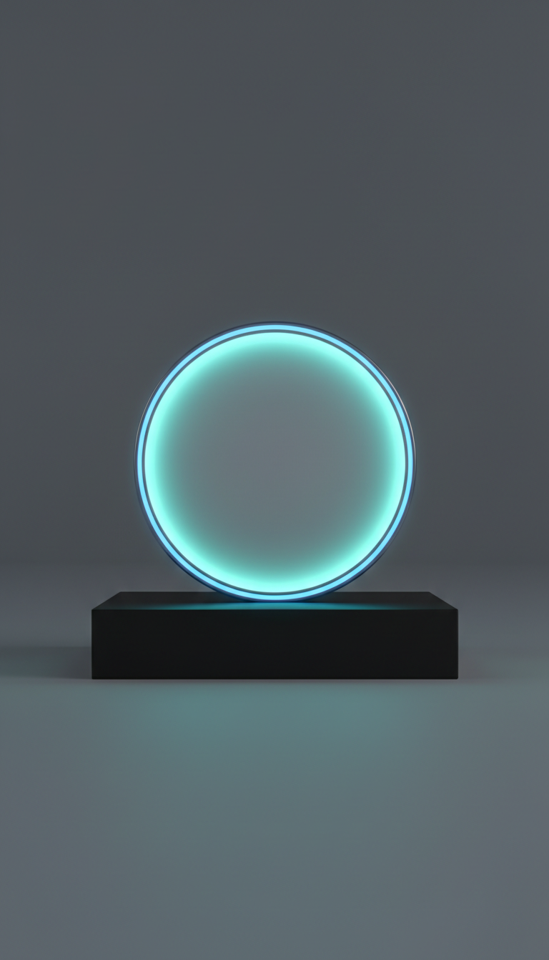 Neon Aqua Charging Pad carga rápida Qi